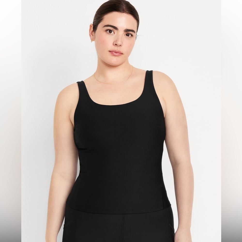Old Navy PowerSoft Support Tank Top - Black - NWOT